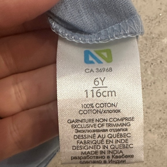 Kids Blue and Black Hoodie 100% cotton - Picture 6 of 6